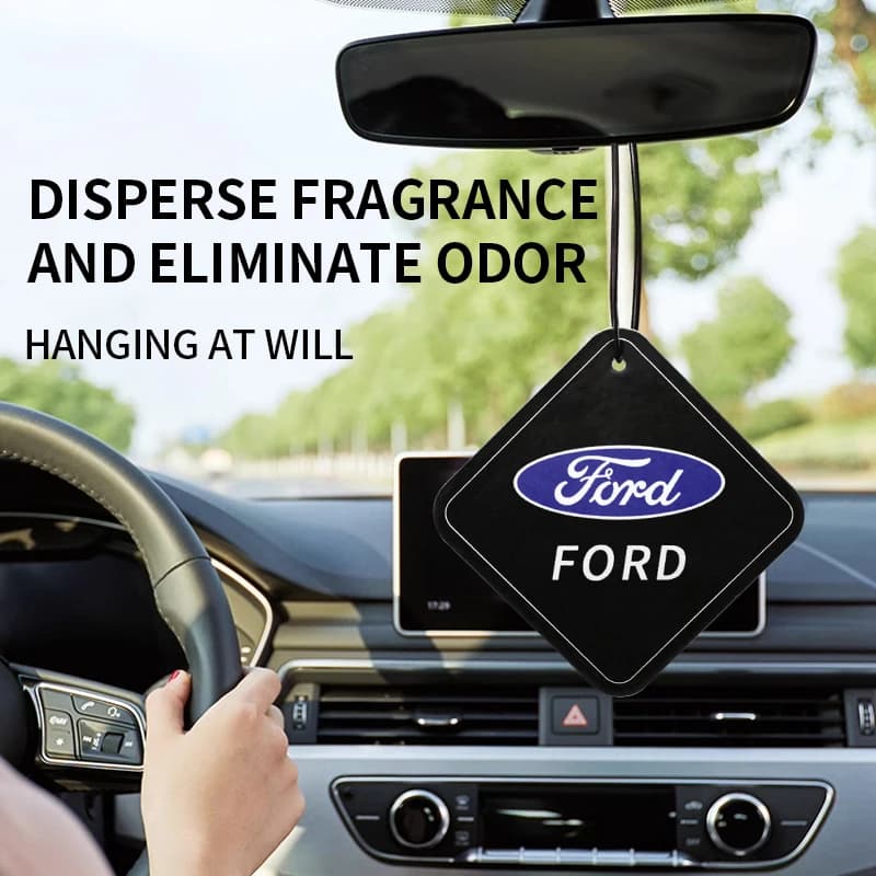 Car Interior Air Freshener Fragrance Tablet Pendant Auto Accessories For Ford Escape Mondeo Taurus Fusion Mustang Focus Ranger