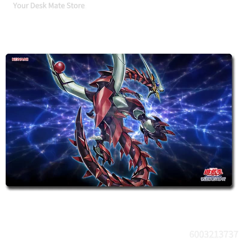 600X350X2Mm Fai-da-te Yu-Gi-Oh! Tappetino da Battaglia Ocg Odd-Eyes Pendulum Dragon per Gioco di Carte da Tavolo per Giocatore Singolo, Tappetino da Duello, Regalo