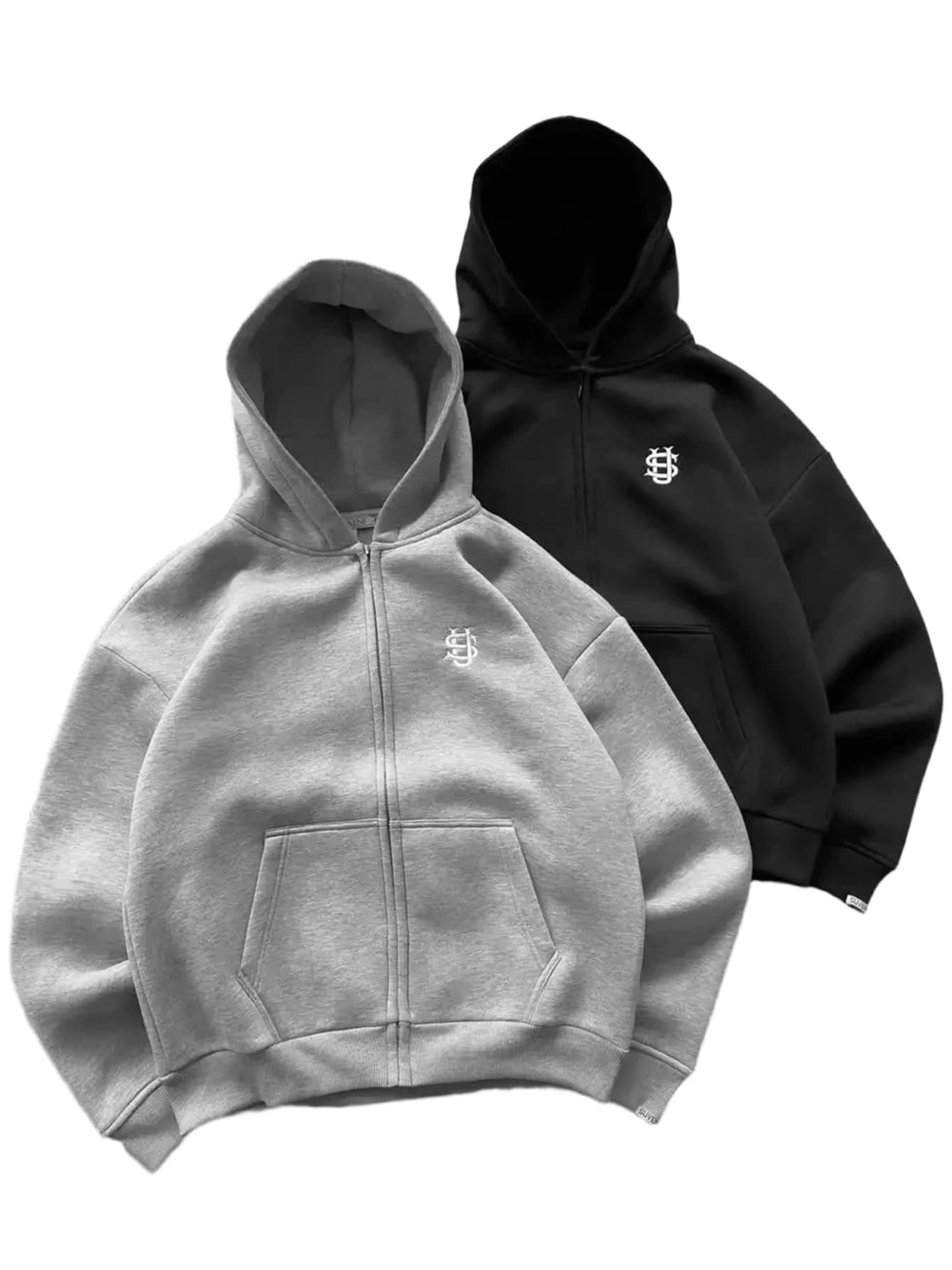 Felpe con cappuccio casual con cerniera da donna con motivi ricamati Giacche autunnali Giacca con cappuccio esterna stile semplice moda autunnale unisex