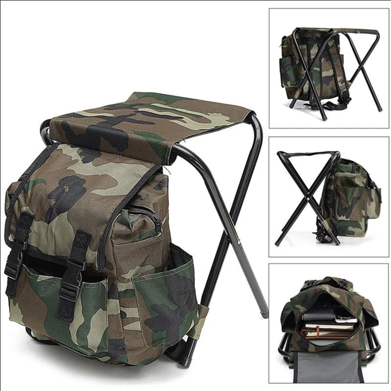 Backpack Cooling Chair Portable Folding Seat Stool Outdoor Light Fishing Equipment Suitable for camping, hiking