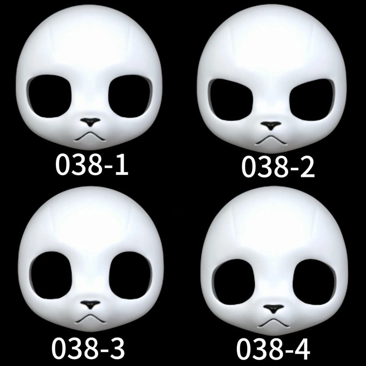 Kemono Base Mask Feline and Canine Based Head Mask Universal Cold Face Cute Animal Outfit Skull Cute Cosplay Accessories