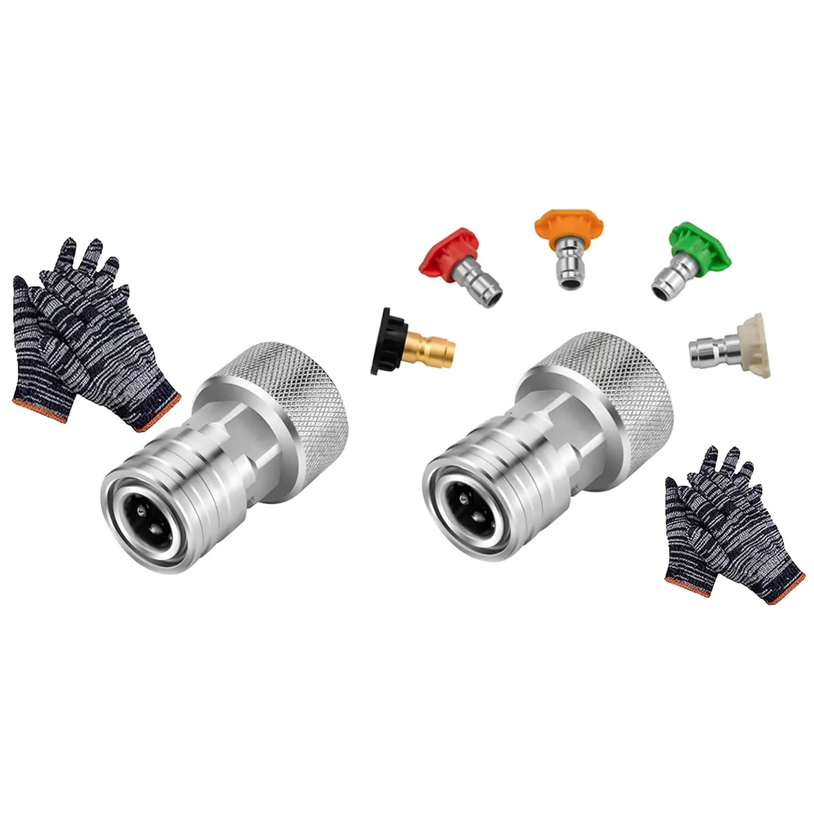 Adattatore per tubo da giardino a mini idropulitrice, adattatore a prova di perdite in acciaio inossidabile per la pulizia di auto, mobili e vialetti