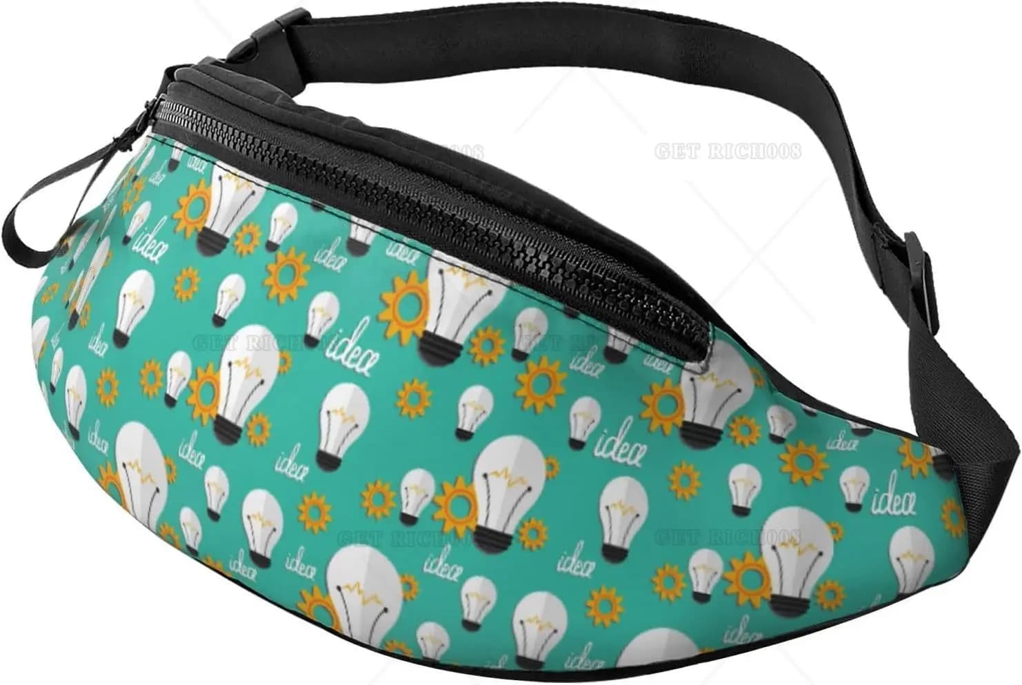 Men's Shoulder Strap Marsupi Model Bulb Travel Waist Belt Bag for Women Men