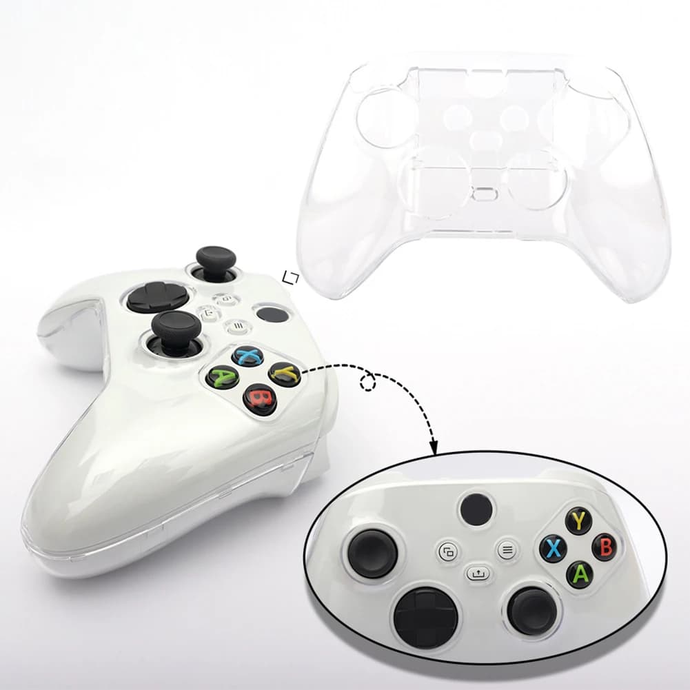Custodia protettiva rigida custodia protettiva antiurto in pelle trasparente custodia protettiva da viaggio per Controller Xbox Series X/S