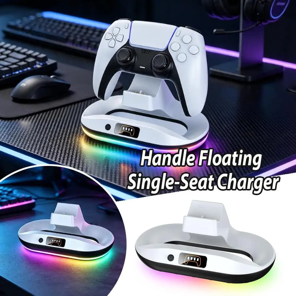 RGB Charging Dock Station For PS5 Controller And PS Portal Handheld Fast Charger Stand Holder Game Console Accessories