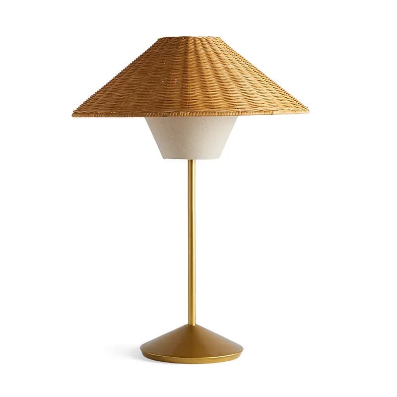 Floor lamp rattan art retro living room bedroom bedside lamp zen tea room homestay rattan decorative desk lamp