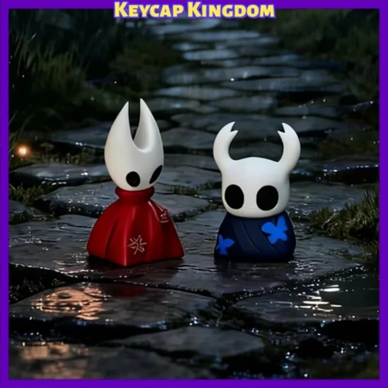 Keycap in Resina Personalizzato Hollow Knight Hornet, Carino e Trasparente, Retroilluminato, Fai-da-Te per Tastiera Meccanica, Regalo per Gaming PC e Collezione