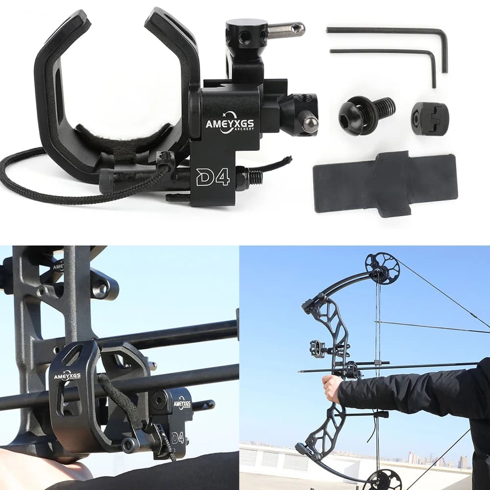 Archery Drop Away Arrow Rest Quick Adjustment Clamps Buckle Right Hand for Compound Bow Hunting Target Shooting