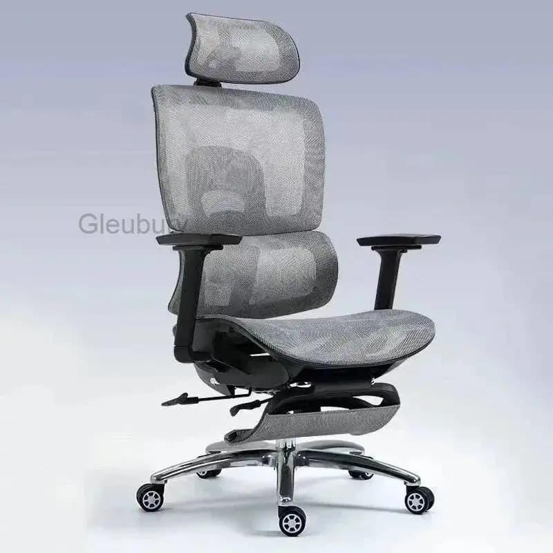 Sedia Can 145 ° Sedia Ergonomica da Ufficio e Gaming con Braccioli 3D e Supporto Lombare Elastico, Sedia da Computer