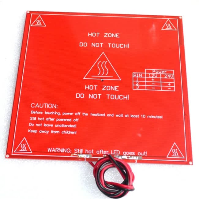 Circuito a doppia tensione a letto riscaldato MK2b per stampante 3d Reprap, supporto 12v, letto caldo 24v