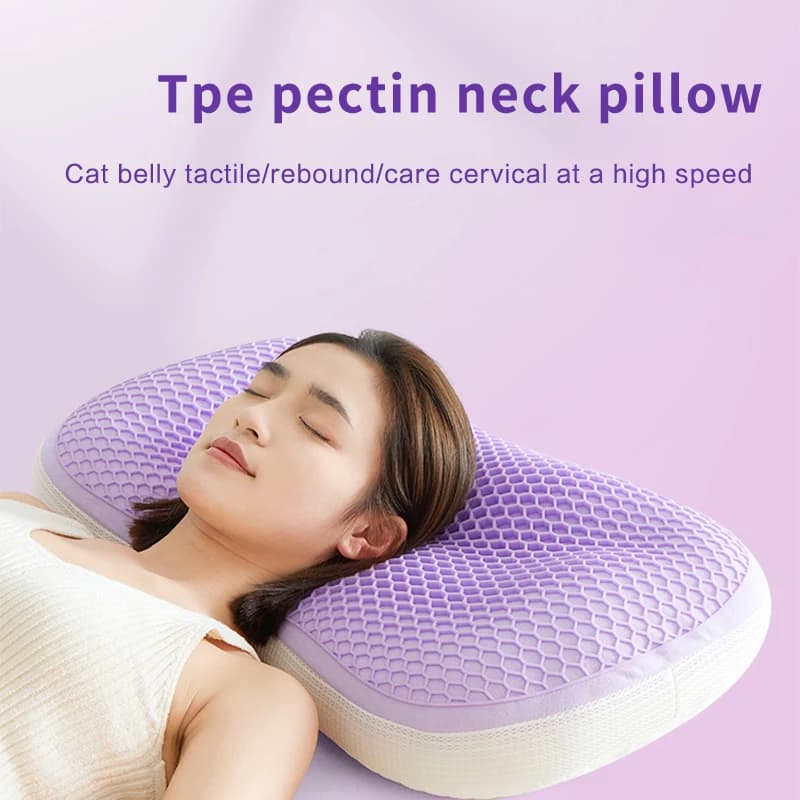 Cuscino per pancia di gatto con pressione di sollievo Protezione cervicale e ausilio per il sonno Cuscino super morbido e confortevole