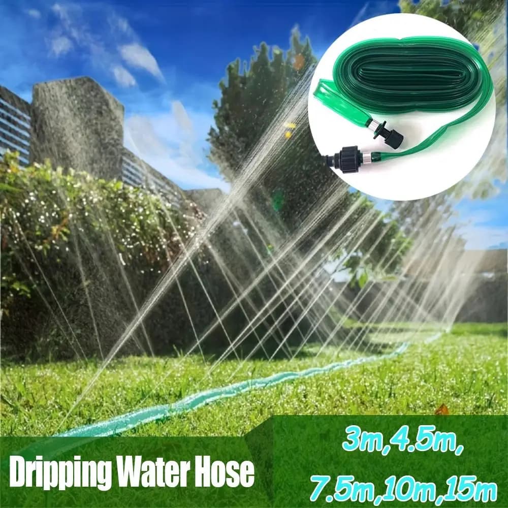 New Soaking Irrigation Hoses Automatic Sprinkler Savings Water Garden Hose Flowers Beds Lawn Dripping Water Hose Garden
