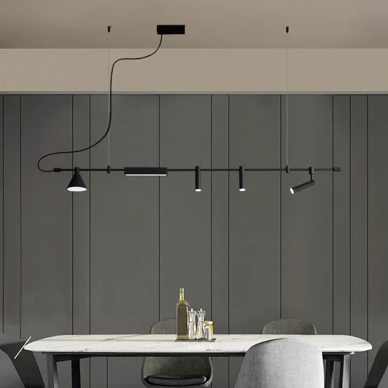 Modern Design Nordic Led Lamp Black for Dining Table Kitchen Bar Hanging Lamp Home Decoration Lighting Suspension