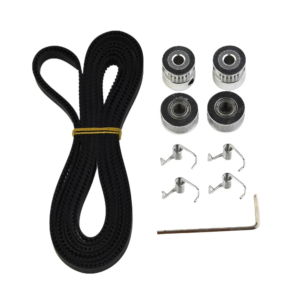 Kit Cinghia Dentata GT2 con Molle di Torsione e Pulegge - Accessori e Viti per Motori Lineari di Stampanti 3D