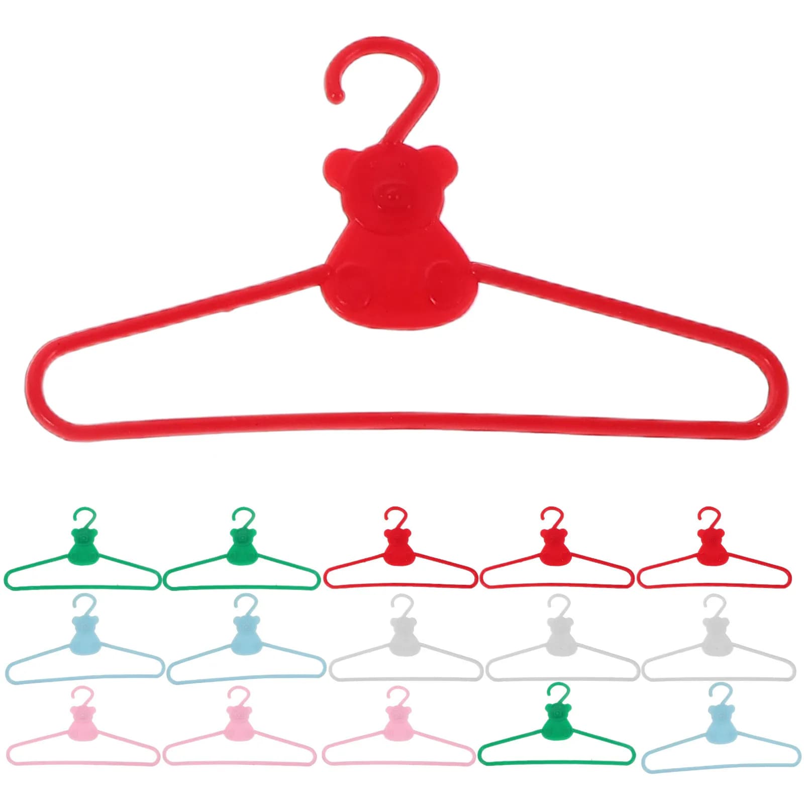 100 pieces Mini clothes hanger 3.54x2.04 Poles for Organizer Armadio Casa delle Bambole, Small plastic clothes hanger, Crafts exhibitor
