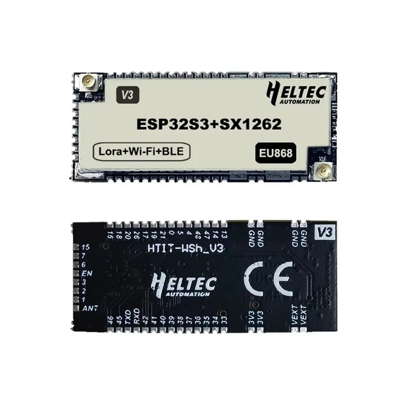 Il modulo nodo HTIT-Wsh LoRa con guscio wireless ESP32-S3 e SX1262 (V3) fornisce soluzioni Wi-Fi, BLE e LoRa supportano Arduino