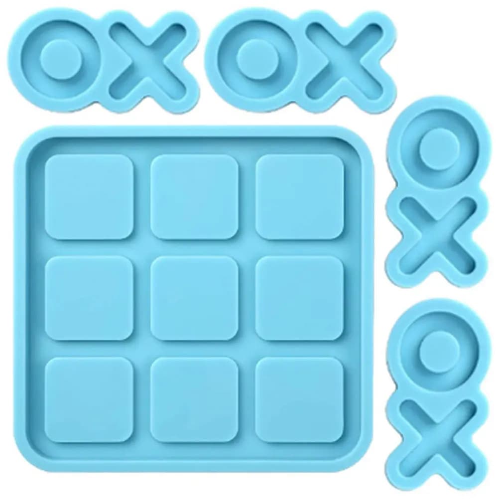 Stampo in Silicone per Scacchiera in Resina, Stampi per Giochi di Scacchi, Stampi in Resina Epossidica per Giochi Internazionali