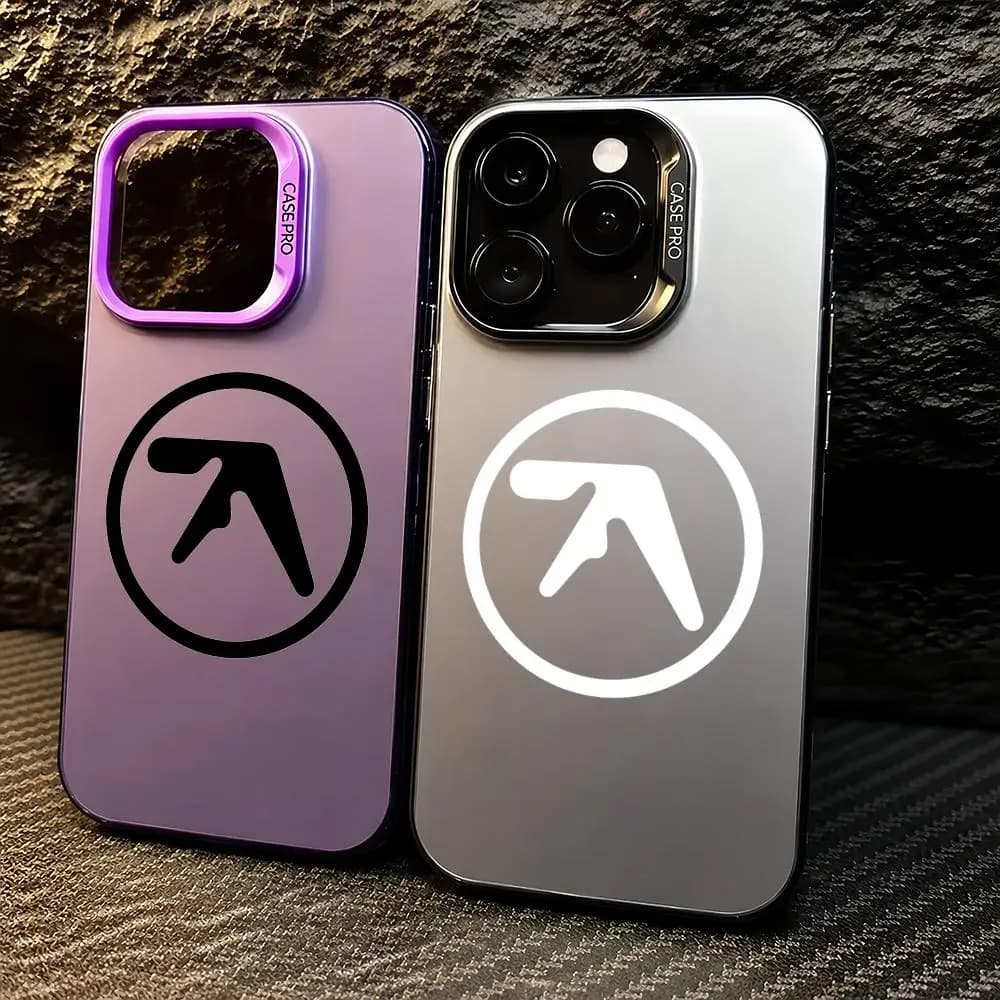 A-Aphex Twin Symbol Phone Case For iPhone 11/12/13/14/15/16/17 Pro Max Color Gradient TPU Case Shockproof Cover