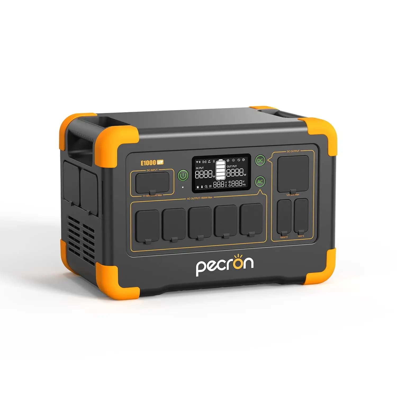 Stazione di Alimentazione Portatile E1000LFP, Batteria LiFePO4 da 1024Wh/1800W, Generatore Solare Espandibile fino a 4096Wh, Veloce, Personalizzabile