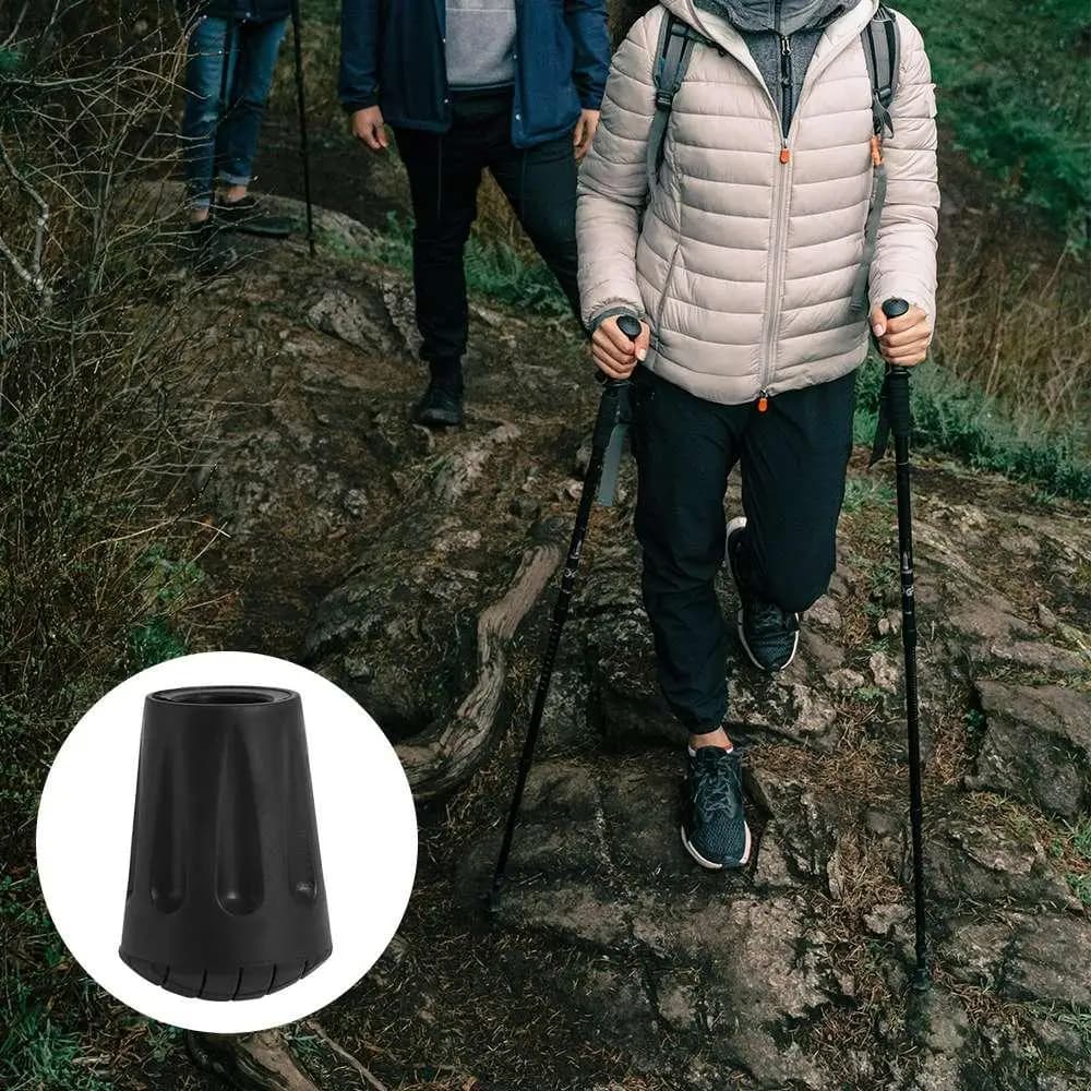Protezione Antiscivolo in Gomma per Bastone da Passeggio, Copertura Inferiore per Bastone da Trekking 11mm, Resistente all'Usura