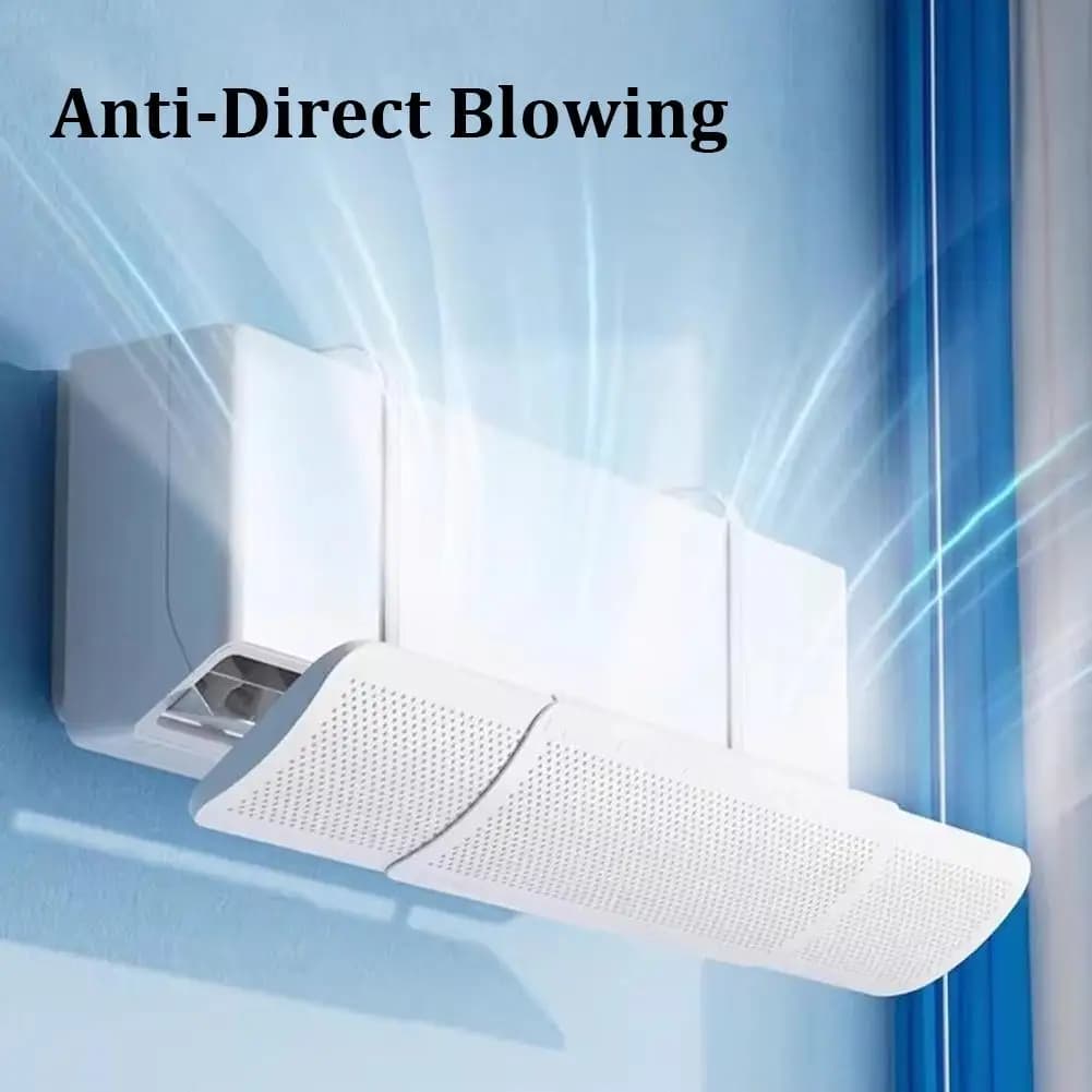 Universal Air Deflector Retractable Structure Anti Direct Wind Durable Plastic Easy Adjustment Accessory For Household AC
