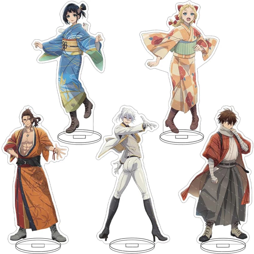 16CM Anime Sparks of Tomorrow‌ Figure Sakamoto Keihachi Momokawa Inako Mitomi Yosuke Riku Kengo Cos Acrylic Stand Ornaments Gift