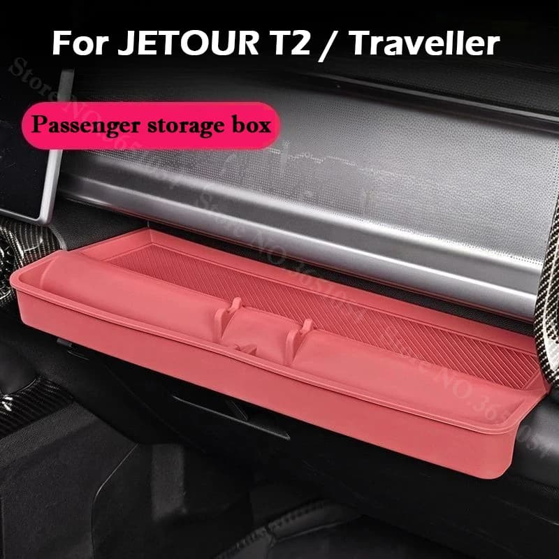 Organizzatore per Cruscotto in Silicone Lato Passeggero per JETOUR T2 Traveller C-DM, Accessori per Interni Auto