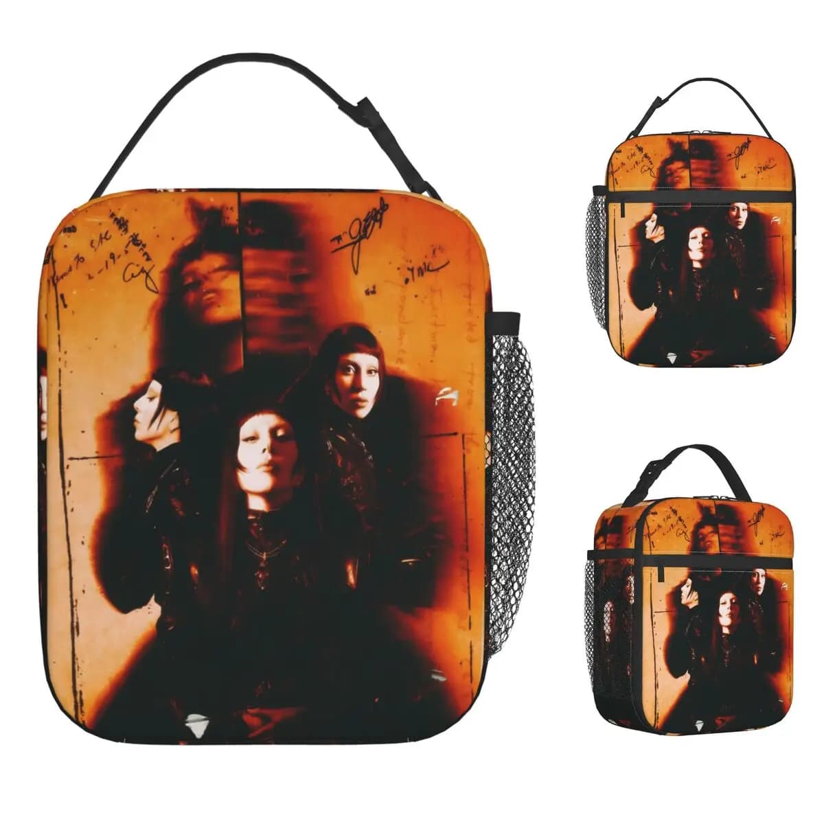 Borsa per il pranzo stampata Star Lady-Gaga Scatola per il pranzo da picnic all'aperto per uomo Borse termiche con stampa carina Borsa termica portatile Oxford