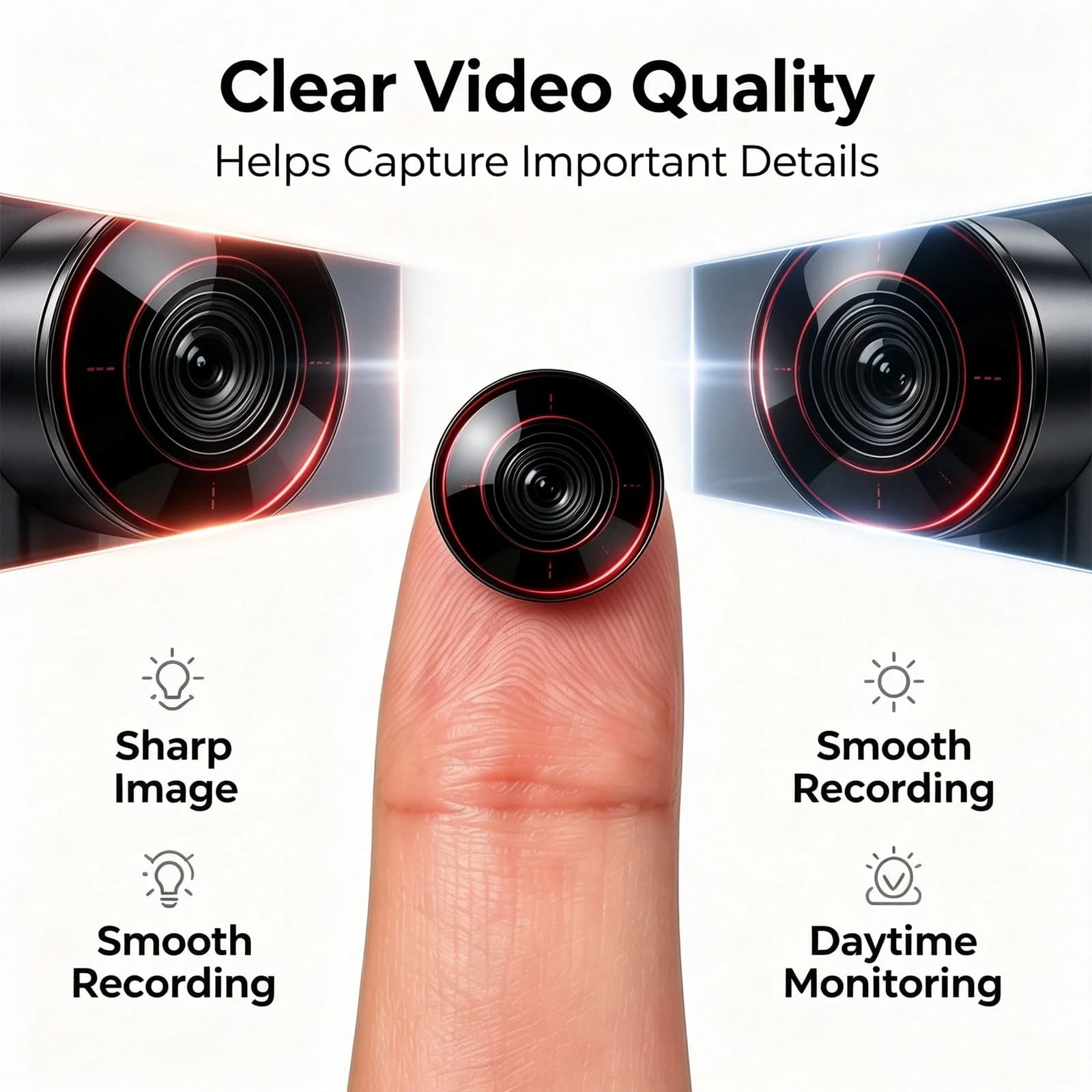 Y65 Wire-Free WiFi Security Camera, Plug & Play Quick Setup, Home & Commercial Smart Surveillance Cam