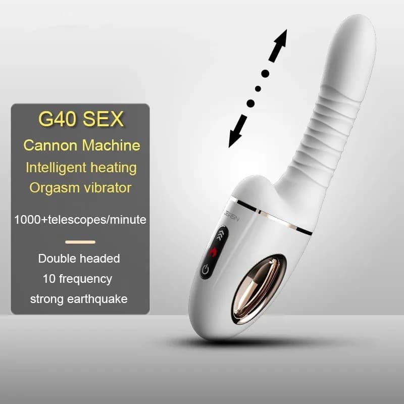 G40 Machine for Sexual Cannons Version AI Point Massage G 10 Frequency Double Head Telescopic Vibration Heating Portable Sex Adult Toys