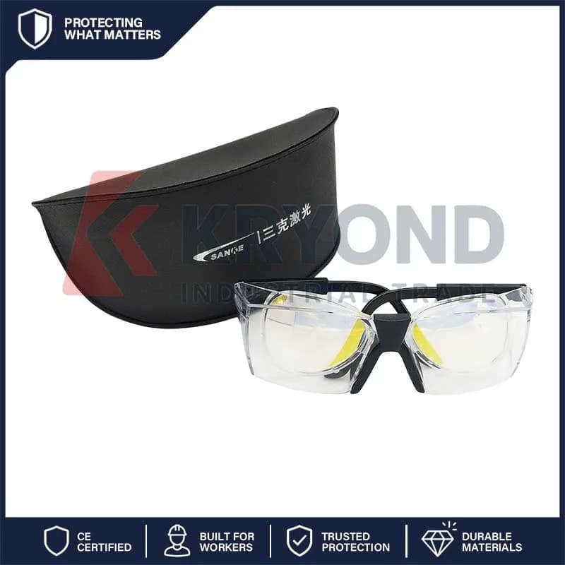 SANKE SKL G03 CO2 Laser Safety Goggles 10600nm Protective Eyewear for Engraving Cutting Welding Optical Lab Industrial Work Use