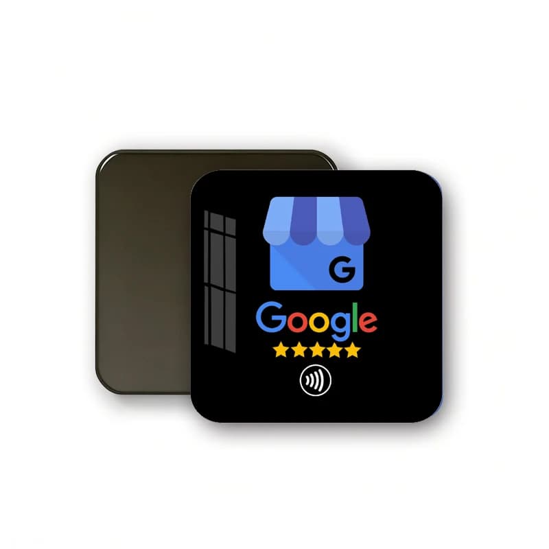 Magneti NFC in acrilico per frigorifero, tag contactless intelligenti per recensioni Google, Instagram, WhatsApp