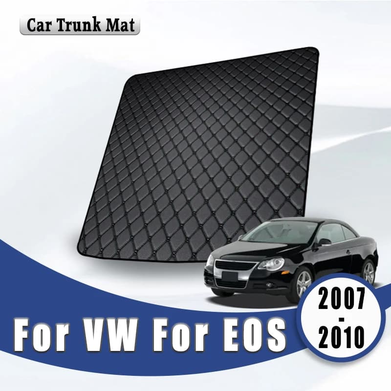 Tappetini per Auto e Moquette per Bagagliaio in Pelle Impermeabile per Volkswagen VW Eos 2007 2008 2009 2010, Accessori Interni Auto