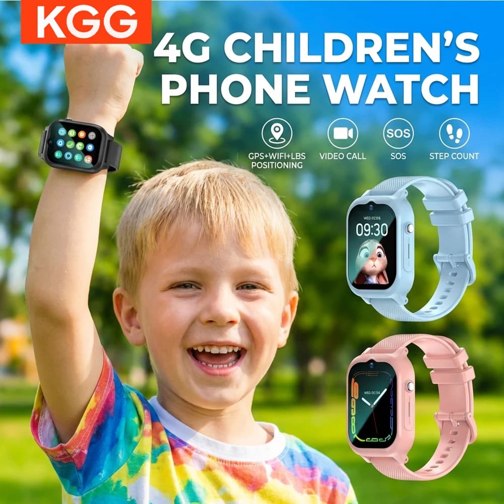 Smartwatch per Bambini 4G GPS WIFI con Videochiamata, SOS, Fotocamera, Monitoraggio Vocale, Localizzatore, Orologio Telefono per Ragazzi e Ragazze