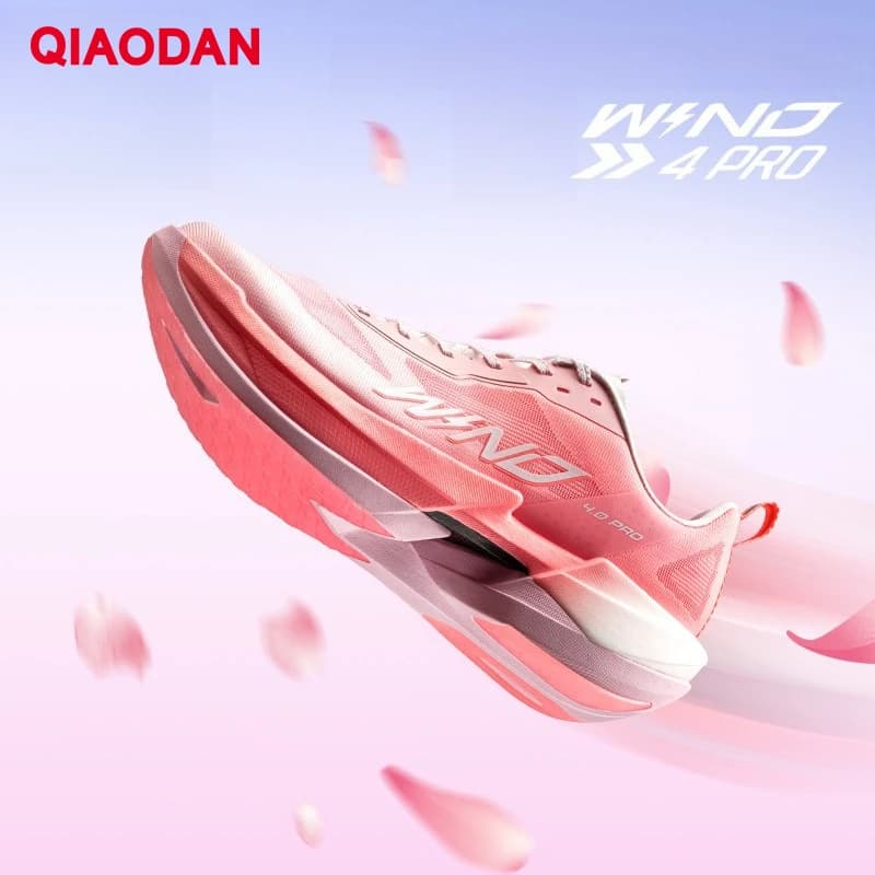 QIAODAN WIND 4PRO Scarpe da Corsa Leggere da Donna 2026 con Piastra in Carbonio per Maratona, Allenamento in Palestra e Sport QDB022262291