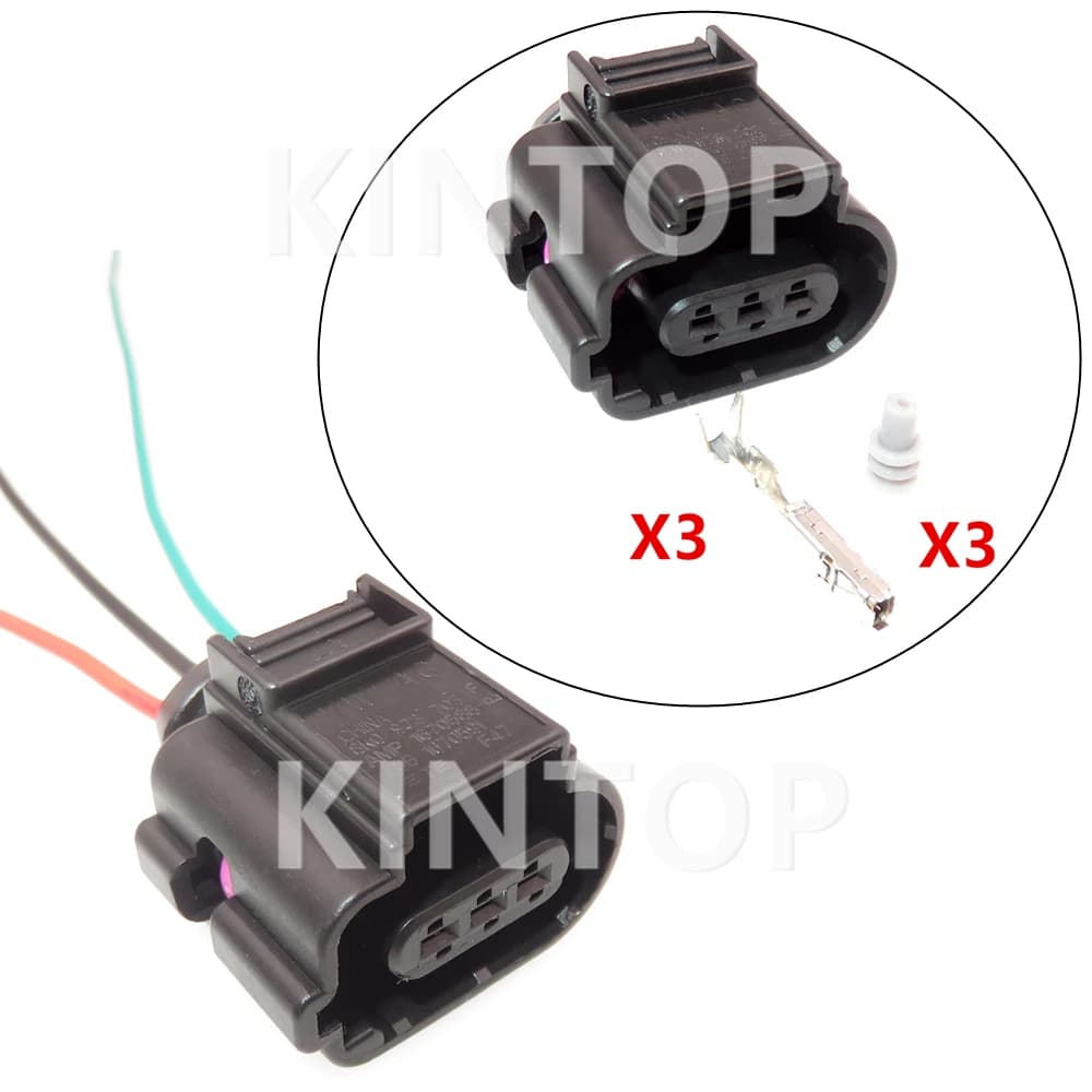 1 Set 3 Pins 8K0973703 1670588 Auto Waterproof AC Assembly Socket Car Air Conditioner Pressure Switch Cable Connector For VW