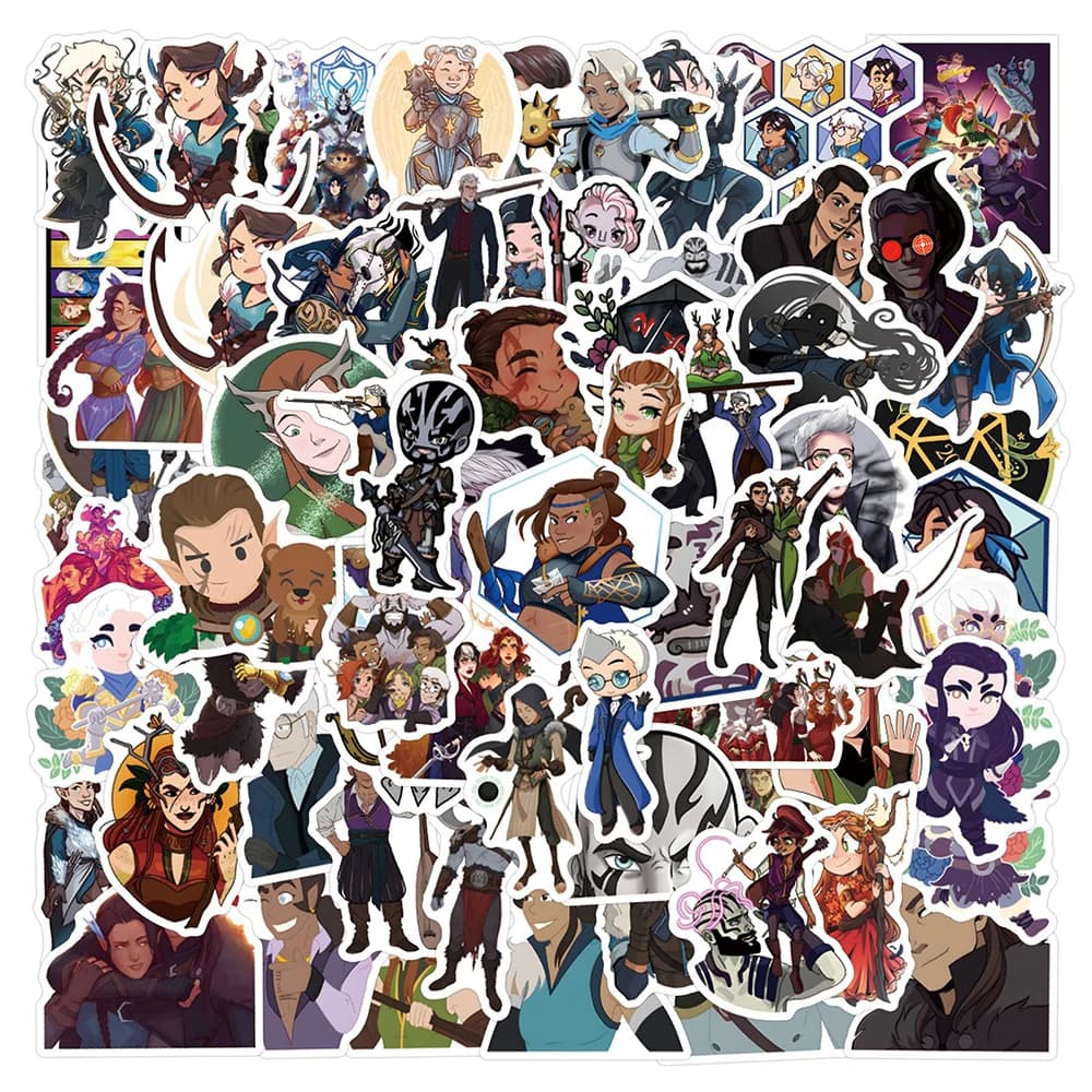 10/30/50/110pcs Anime Vox Machina Graffiti Stickers DIY Skateboard Laptop Phone Car Luggage Waterproof Sticker Decals Kids Toys