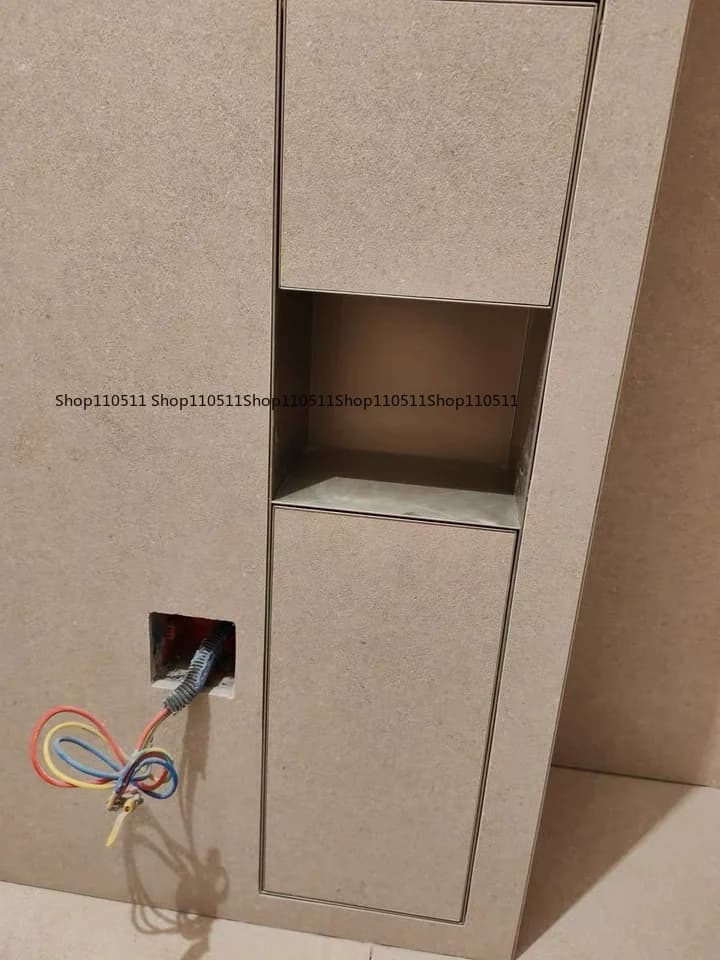 2025 Upgraded Stainless Steel Recessed Trash Can | In-Wall Tissue Box | Space-Saving for Small Bathrooms | Easy Install