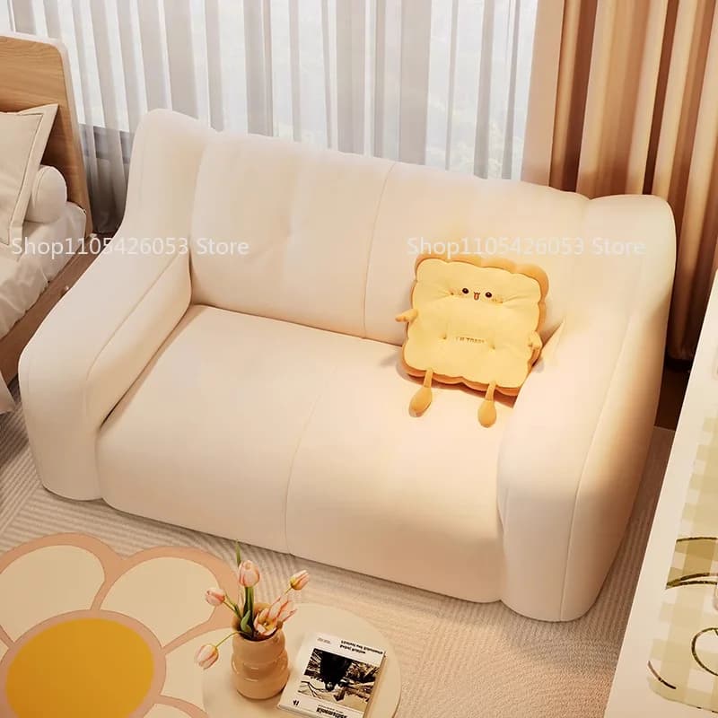 Fabric sofa bean bag can lie down and sleep single double bedroom lazy small sofa rental room small apartment leisure recliner
