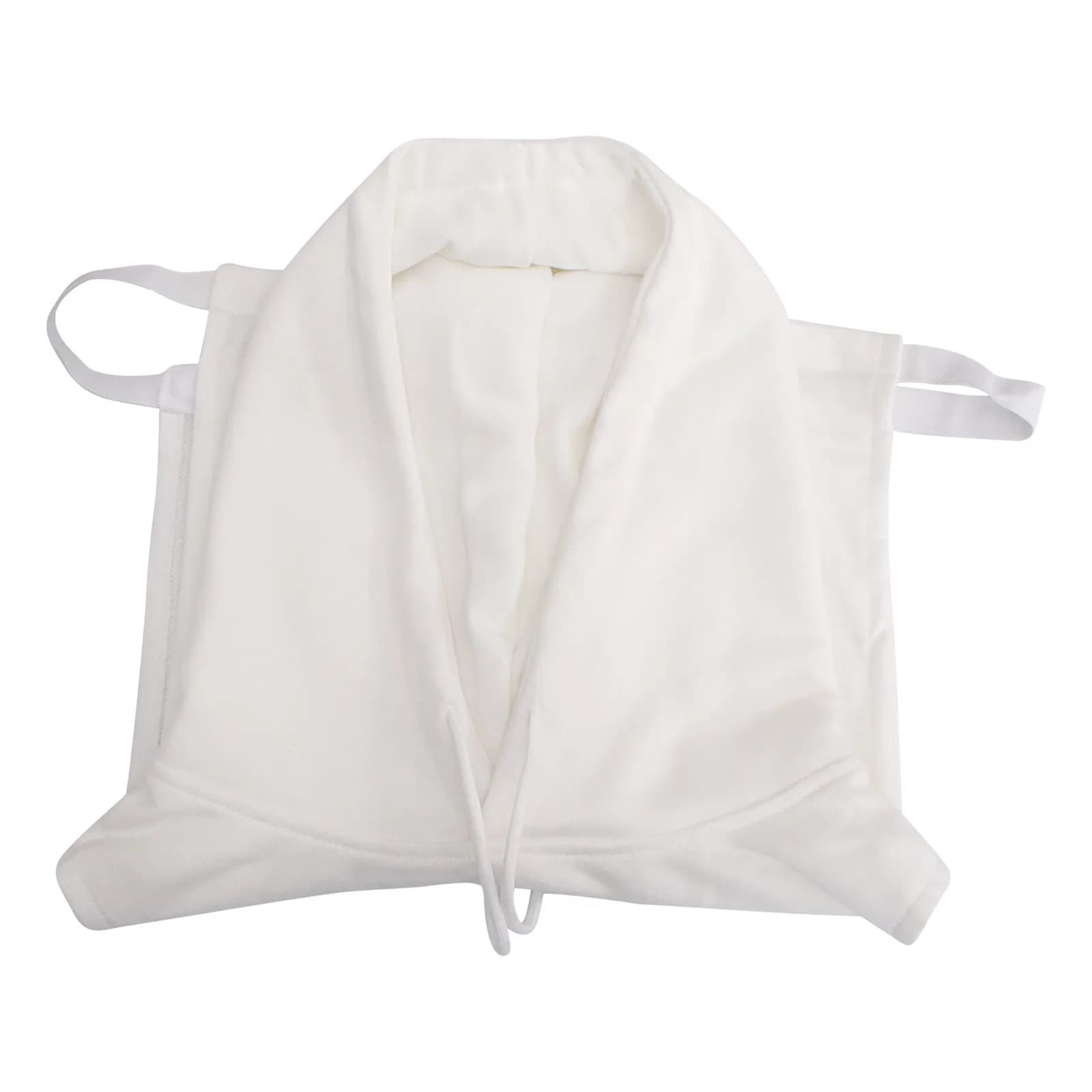 1Pcs Soft Cotton Detachable Fake Collar with Cap Hoodie Vest Design Unisex False Collar for Sweaters Jackets T Shirts Chic