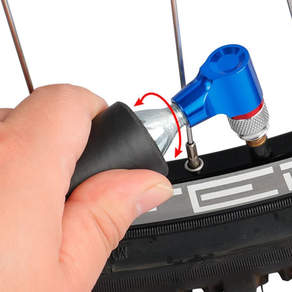 Copertura professionale per pompa per pneumatici da bici, 6 pezzi, in spugna nera, leggera, antivento, impermeabile, portatile, comoda