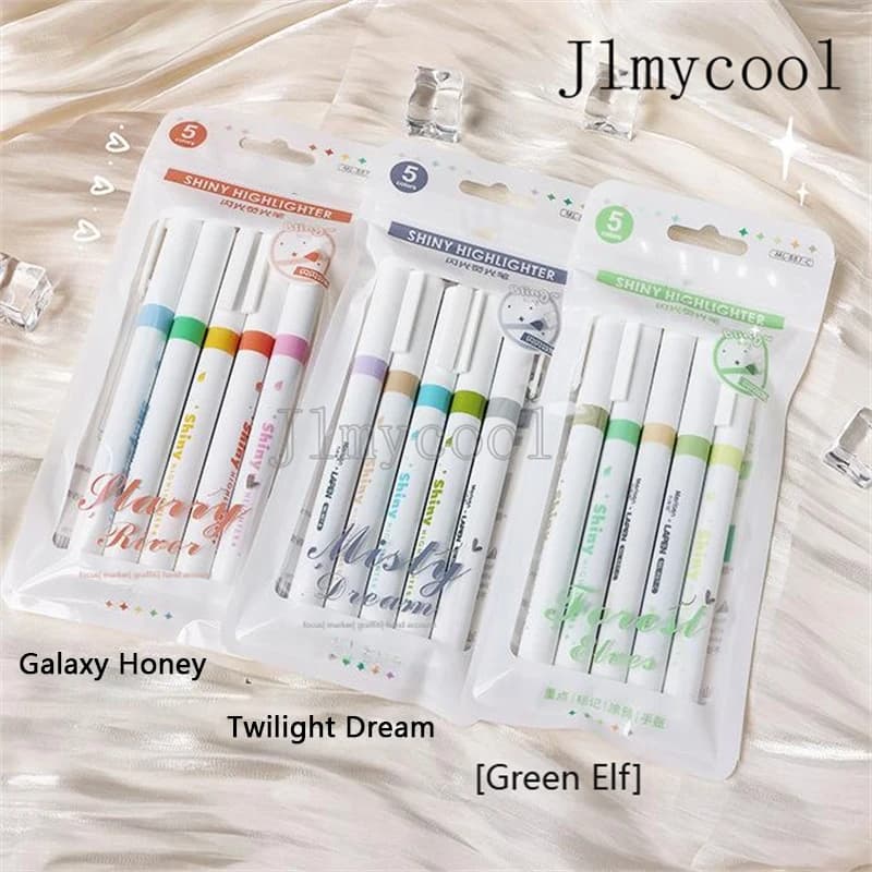 Sparkle Galaxy Sparkle Evidenziatore Manuale Penna Studente Marker Stroke Key Marker 10 colori opzionali