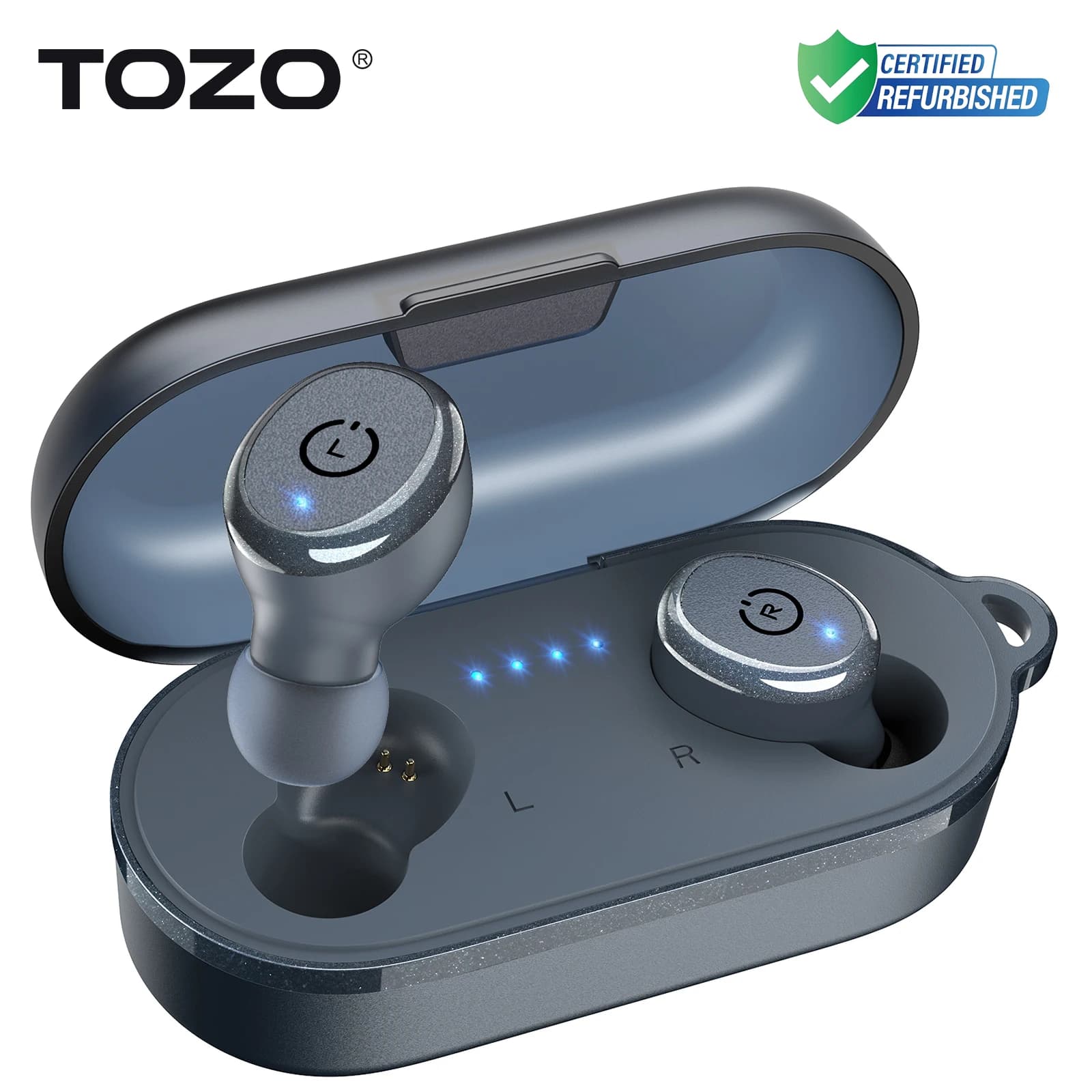 Refurbished TOZO TWS Earbuds AI Translate In Ear Bluetooth 5.3 Earphones with Mic ENC Touch Control 32 Preset EQs Support APP