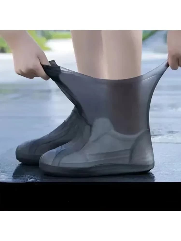 Copriscarpe impermeabili in lattice Protezioni per scarpe unisex Copriscarpe riutilizzabili antiscivolo per stivali da pioggia Accessori per scarpe da passeggio