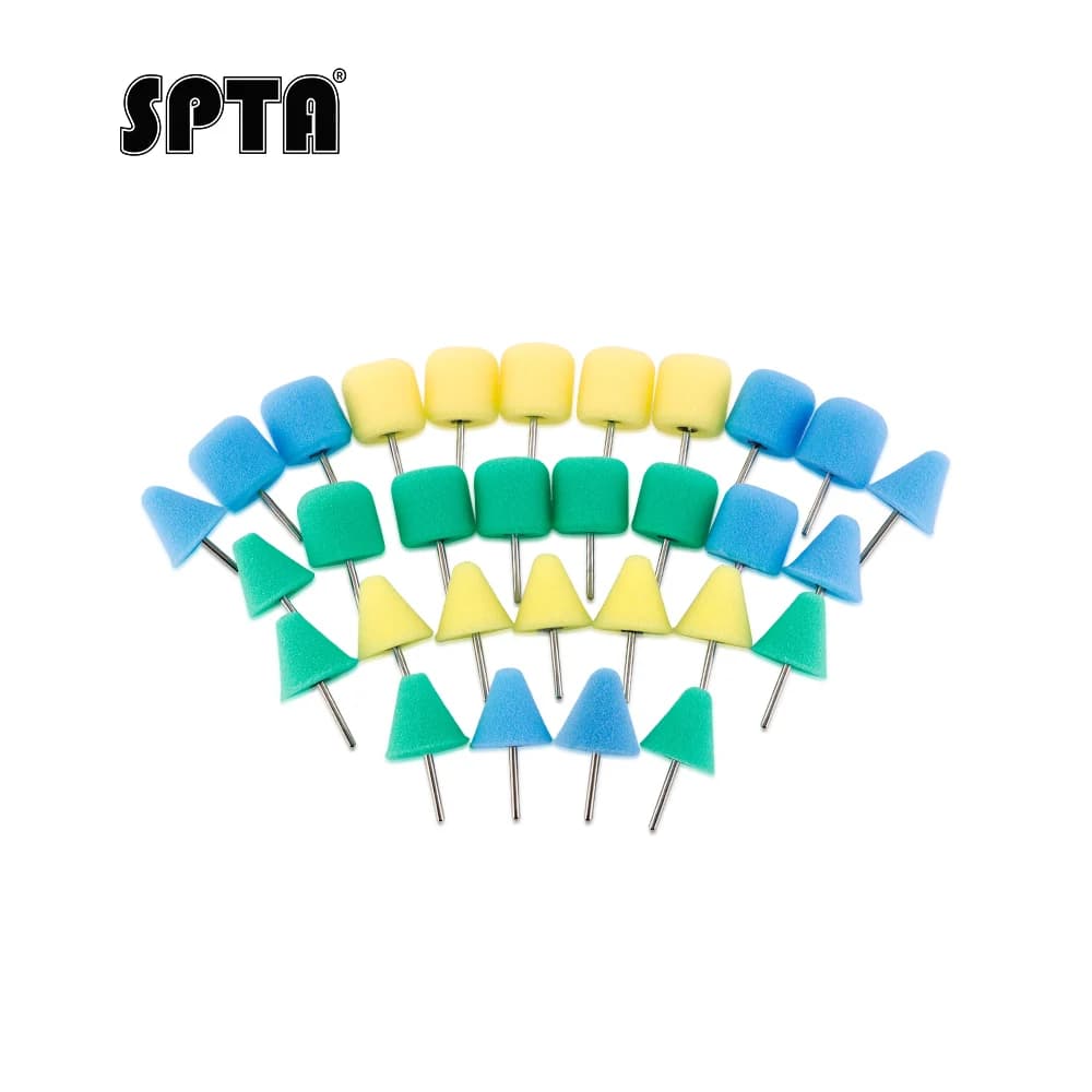 Tamponi per lucidatura per dettagli SPTA Kit mini tamponi in spugna Tamponi per lucidatura per dettagli auto per fari della ruota dell'auto su trapano e rotante