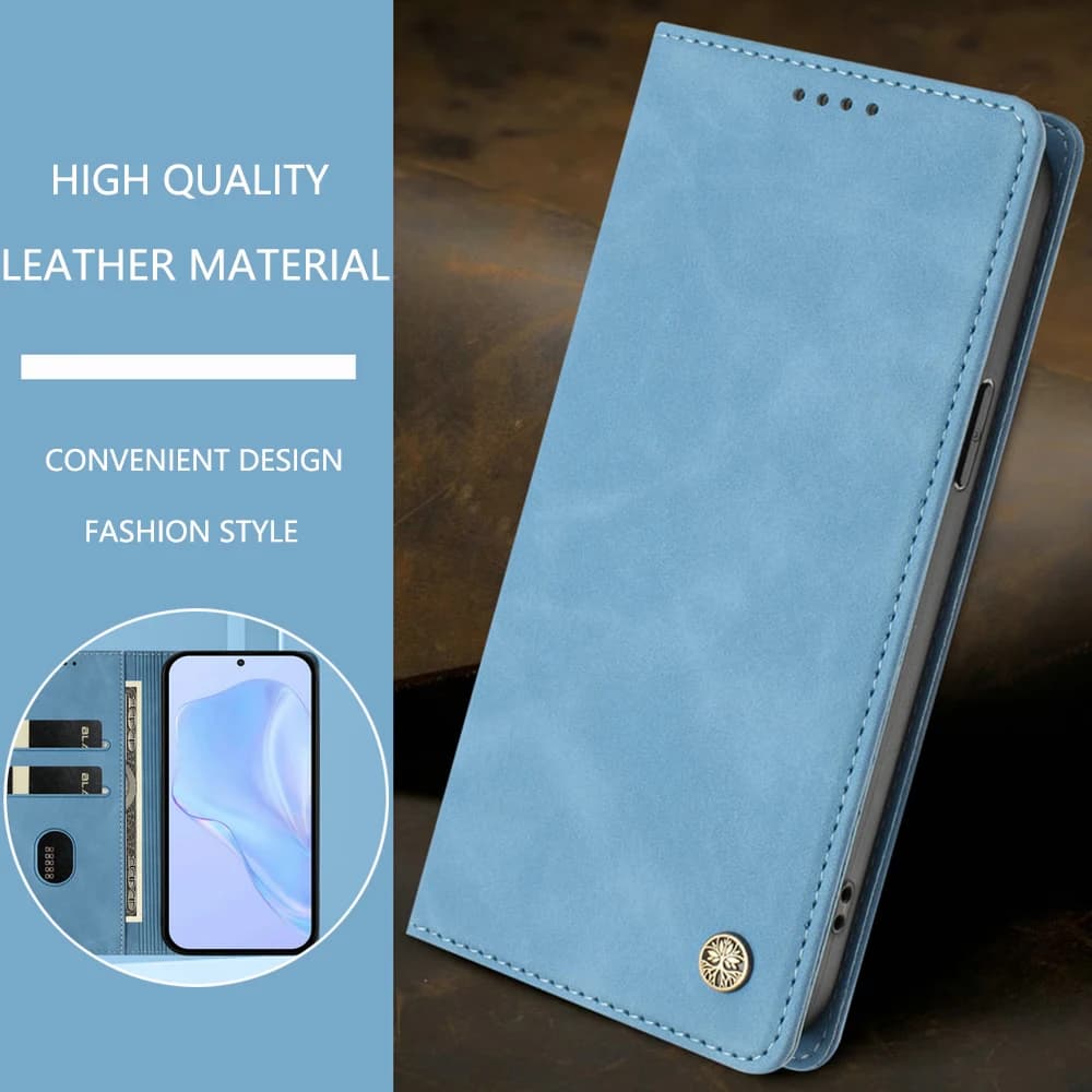 Custodia a portafoglio in pelle RFID per Samsung Galaxy A05s A15 A25 A35 A55 A05 A14 A24 A34 A54 A73 A53 A33 A23 A13 Flip Cover magnetica
