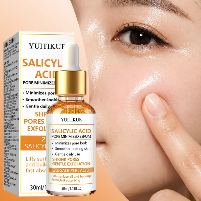 2% Salicylic Acid Exfoliating Serum 30ml YUITIKUE Oil Balancing Reduce Visible Pores Purifying Refining Facial Skin Care Essence