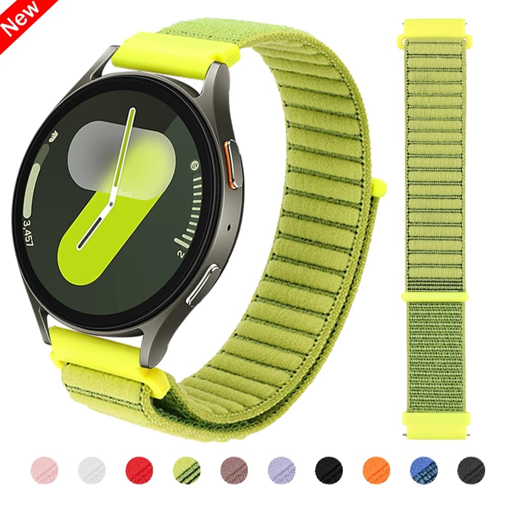 Bracciale in nylon da 22mm 20mm per Samsung Galaxy Watch FE 7 6 5 4 40mm 44mm/Gear S3 cinturino traspirante Watch6 4 Classic 47/46/43mm Band