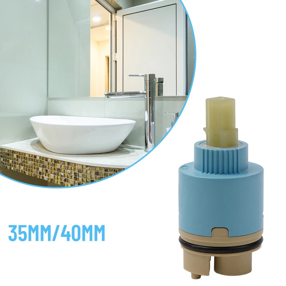 Misura per la maggior parte dei rubinetti del lavandino Rubinetto a leva Miscelatore Cartuccia Bagno Cucina 35/40mm Raccordi a disco in ceramica Parti Strumenti