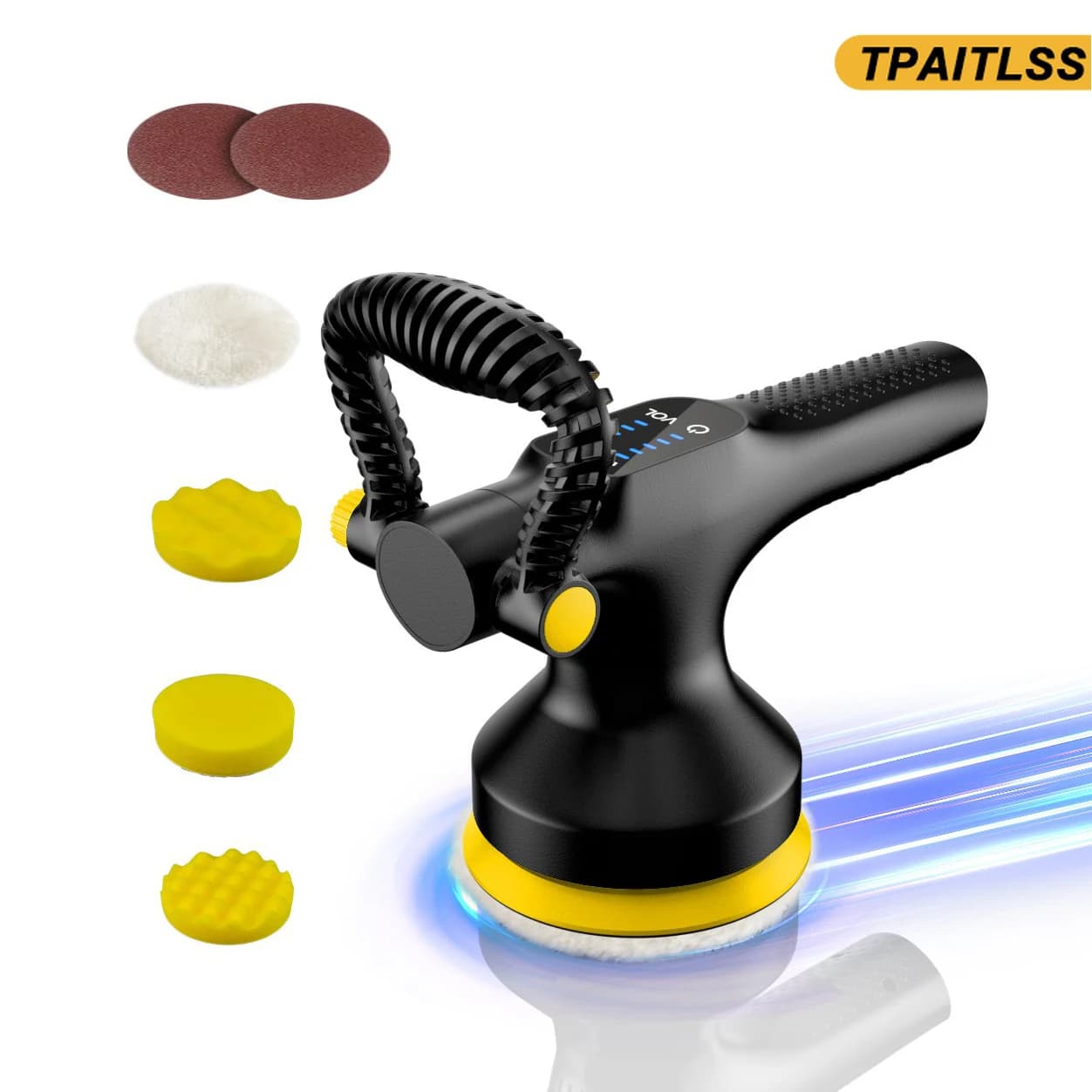 Lucidatrice per auto professionale Mini lucidatrice rotativa per auto Lucidatrice per auto Lucidatrice per auto Maniglia fai da te per la casa per dettagli automatici
